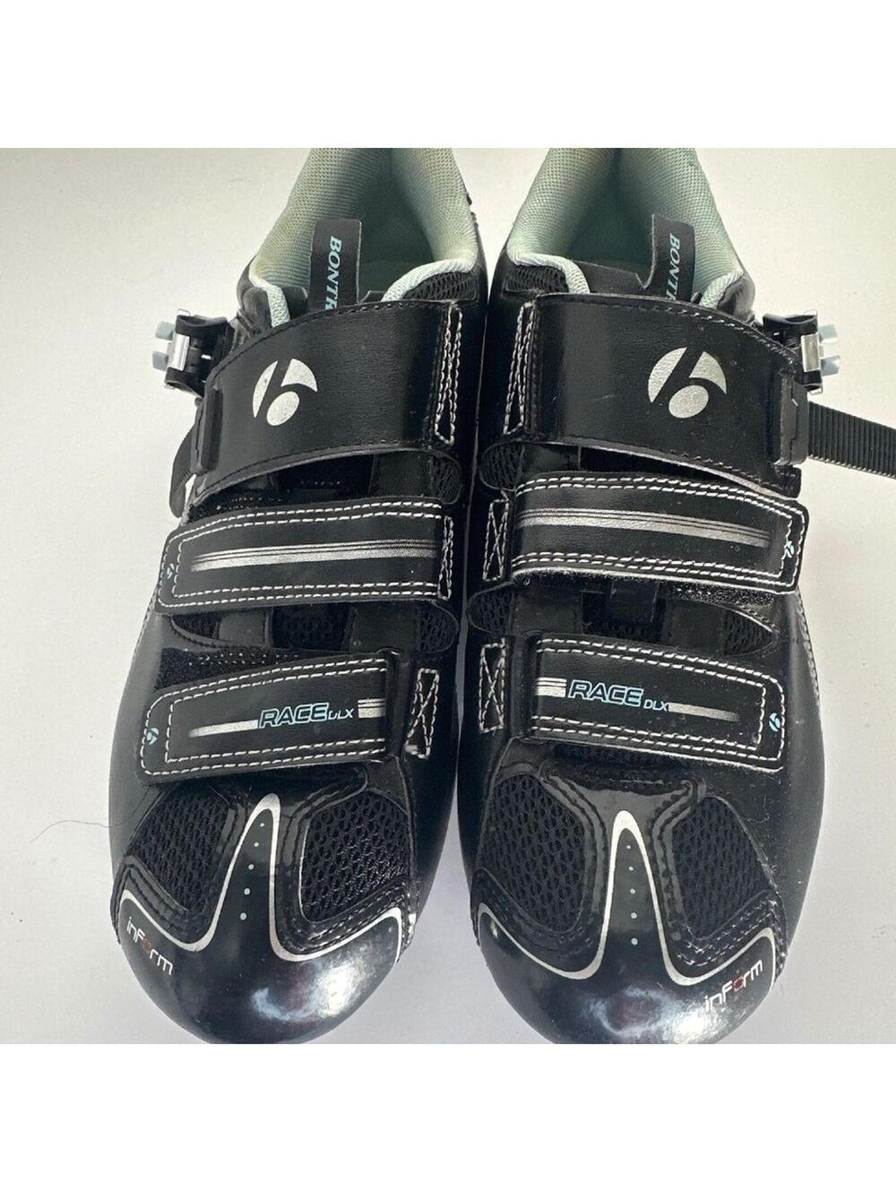 Bontrager Race DLX Road Cycling Shoes Women’s Size 9.5 EU 41 Black SPD-SL Clip